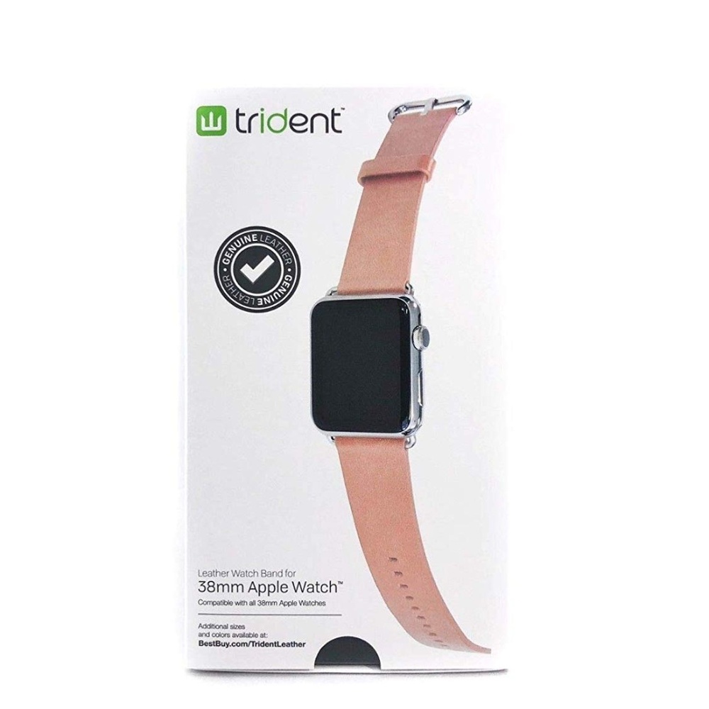 Blush Pink Leather 38mm Apple Watch Band